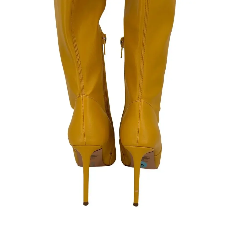 Steve Madden Women's Yellow Viktory Over-The-Knee Boots New without tags Size 6